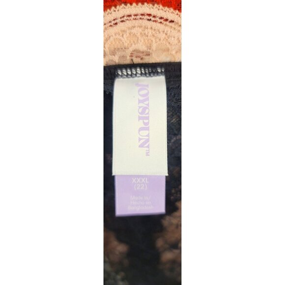 Joyspun 3-Pack Lace Thong Panties XXXL Black Pink Red Nylon Spandex - Picture 7 of 7